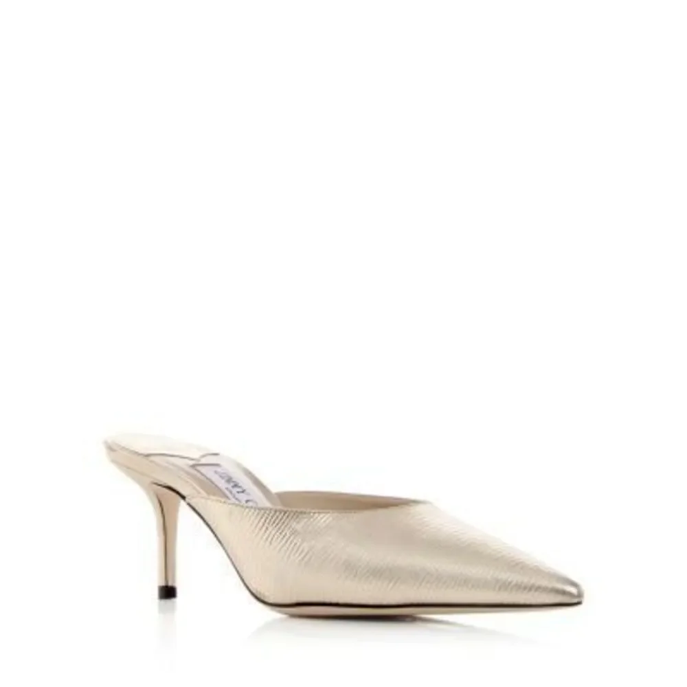 Jimmy Choo Women's Rav 65 Pointed Toe High Heel Mules IT 36 US 6